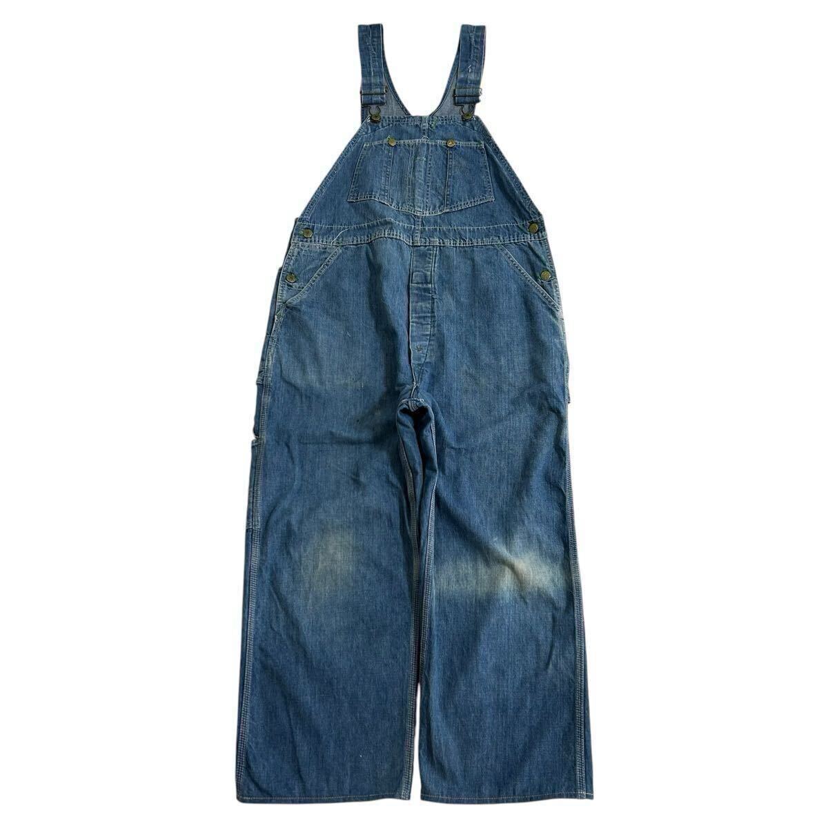 美品　ヴィンテージ　40s 50s デニム　オーバーオール　大戦　vintage 美品 ヴィンテージ 40s 50s デニム オーバーオール 大戦 vintage