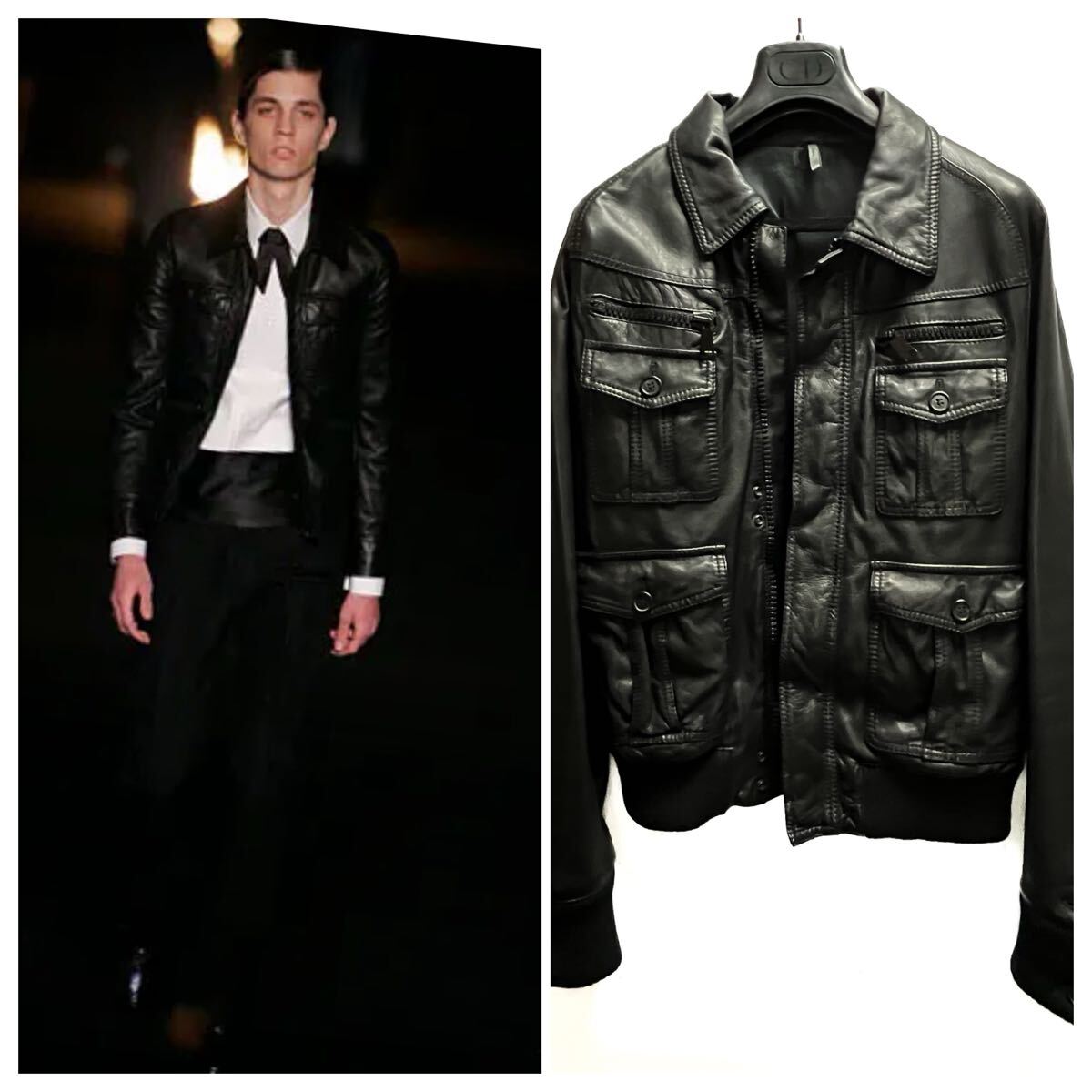 Yahoo!オークション -「dior homme レザー ジャケット Yahoo!オークション -「dior homme レザー ジャケット