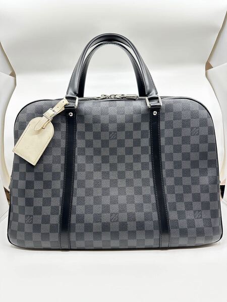 ルイヴィトン LOUIS VUITTON ダミエ ブリーフケース ハンドバッグ グラフィット ポルト ドキュマン ヴォワヤージュ N51195
