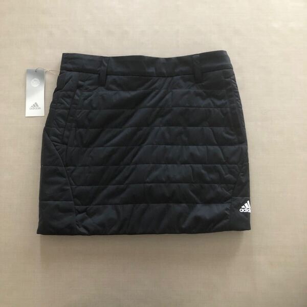 新品・未使用 adidas ゴルフ インナーパンツ付き中わたスカート ◆ M ◆ DI947 ブラック アディダス