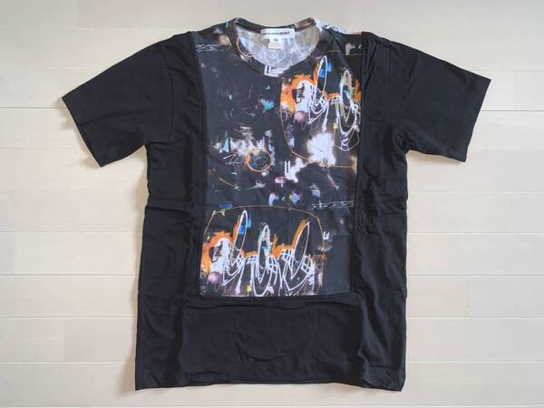 美品 Comme des Garcons SHIRT コムデギャルソン シャツ FUTURA フューチュラ 半袖 Tシャツ 黒 サイズM