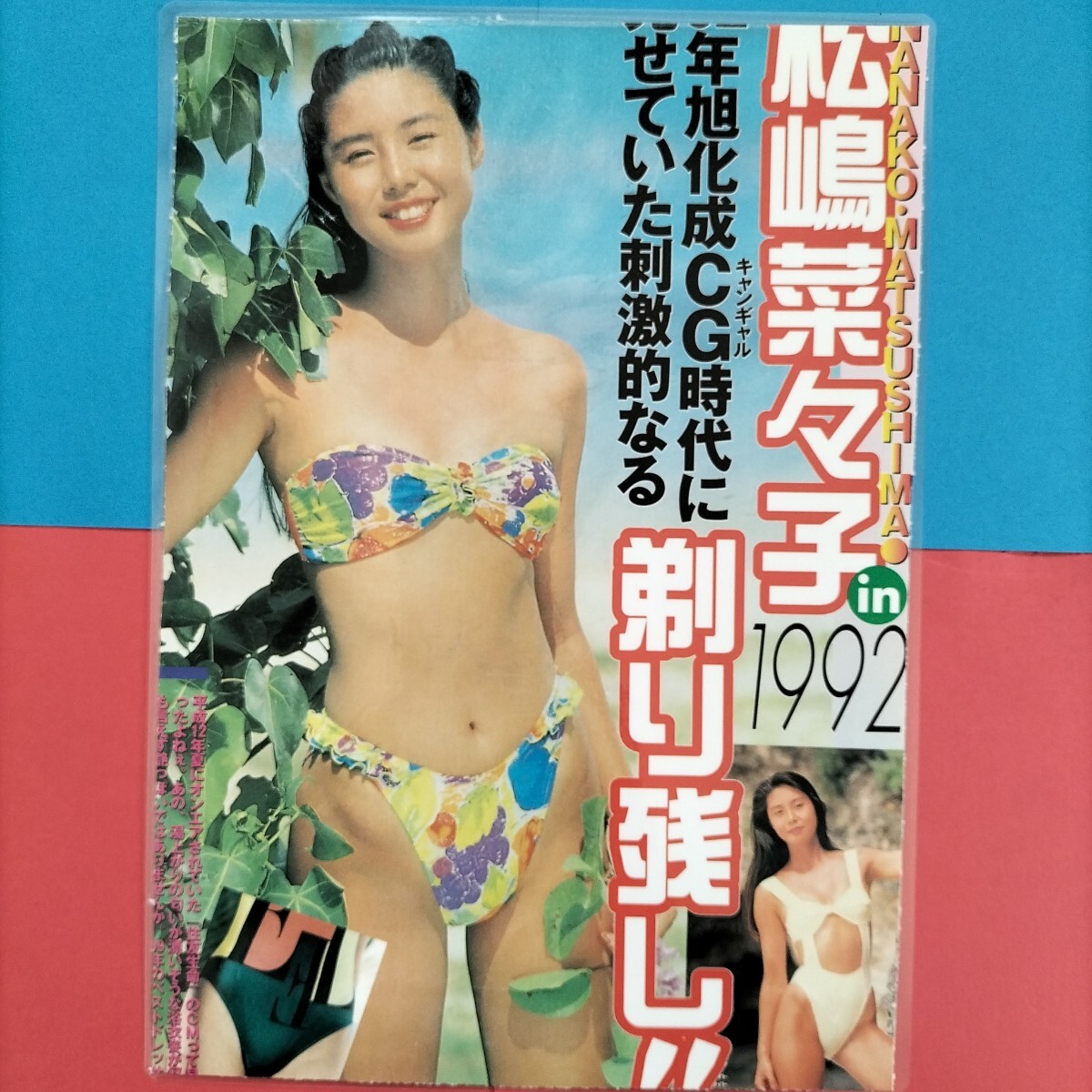 92 4 25 ホットドックプレス 松嶋菜々子水着 福山雅治(男性