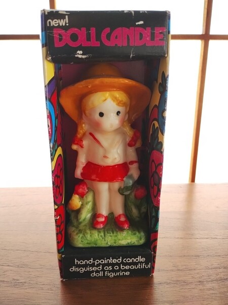 未使用 ヴィンテージ DAN DEE ドールキャンドル 70s 蝋燭人形 昭和レトロ 日本製 DOLL CANDLE レトロポップ アメリカン雑貨 ろうそく 置物