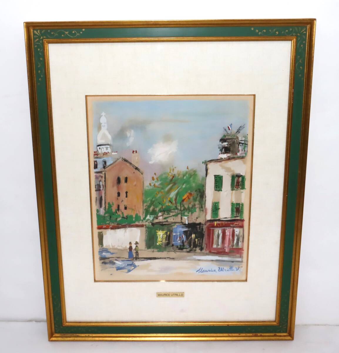 世界的に希少/ユトリロ(UTRILLO) 1927年制作/版画/高級額装品