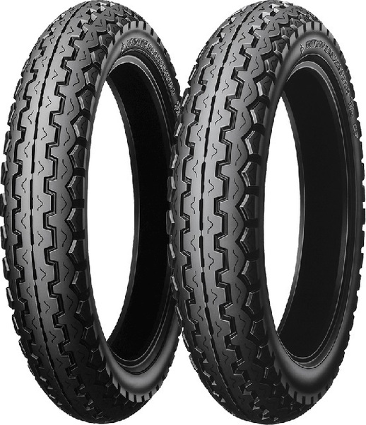☆【AZ】ダンロップ TT100 3.60H18 4.10H18 タイヤ前後セット TL チューブリムバンド付き 送料無料