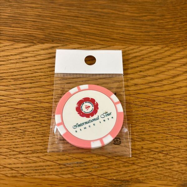 フェニックスカントリークラブ ゴルフボールマーカー ピンク系 未使用品 送料込