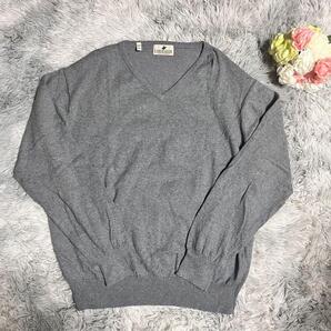 WESTSEA ウエストシー カシミヤ混 ストレッチVネックセーター