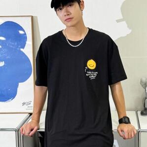 【新品】NOWLE ノウル ワンポイント プリント 半袖 Tシャツ M 黒
