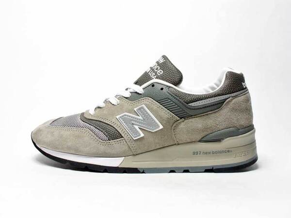 定価5千円OFF!新品【ニューバランス】US9.5D(27.5cm)・誕生35周年記念復刻モデル・U997GY/グレー・メイドインUSA/ユニセックスサイズ