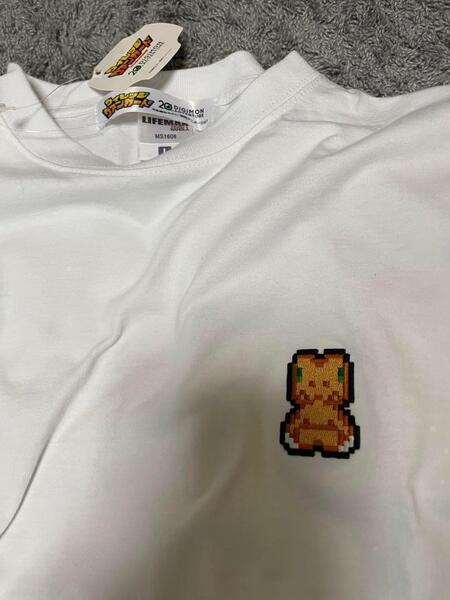 デジモン Tシャツ L ホワイト 新品 ロンt デジタル モンスター 長袖