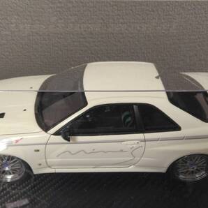 送料無料 限定数180個 1/18 Ignition model イグニッションモデル IG0347 Nissan Skyline GT-R Mine's(R34) White