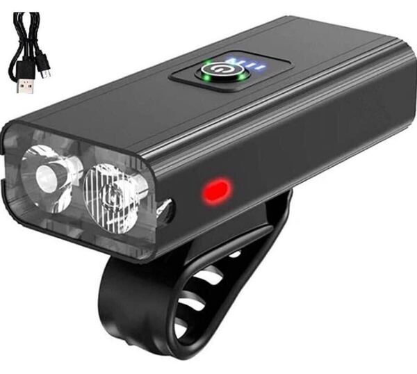 大容量5200mAh 自転車ライト USB充電式 1000ルーメン ト LED 自転車 IPX5防水 6つ調光モード 懐中電灯兼用 アルミ合金製 防水 USB充電式