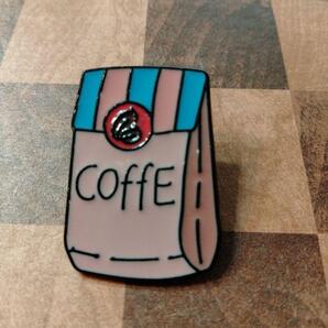 【ピンバッジ】コーヒー喫茶④コーヒー豆 カフェ CAFE アンティーク