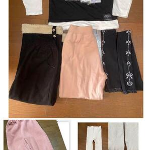 X5132 キッズ洋服 6点まとめ売り パンツ 140cm 女の子 長袖Tシャツ