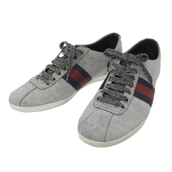 BC原宿竹下通り店】GUCCI (グッチ) グリッターウェブスニーカー