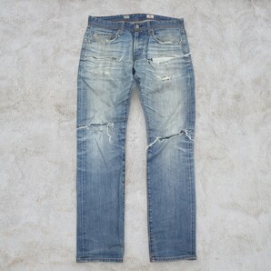古着 USA製 ADRIANO GOLOSCHMIEO AG W31 SLIM STRAIGHT DENIM【Vintage】