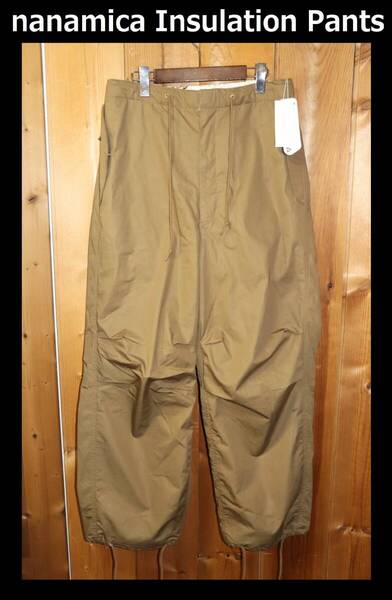 送料無料 特価即決【未使用】 nanamica ★ プリマロフト Insulation Pants (36サイズ) ★ ナナミカ 税込定価4万7300円 S24FC022 保温 併