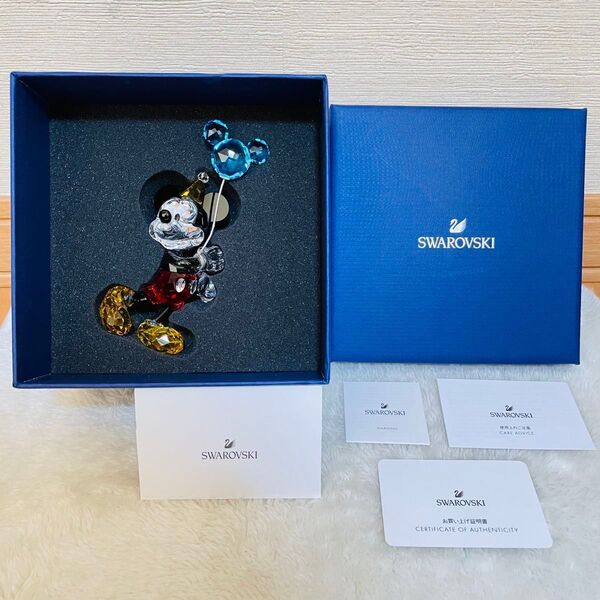 SWAROVSKI ディズニー ミッキーマウス セレブレーション オブジェ 置物 5376416 クリア【中古】