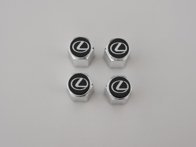 【国内正規品】LEXUS レクサス純正 エアーバルブキャップ 1台分 4個セット レクサスロゴ入り 代引不可商品