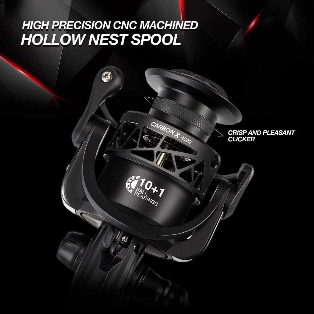 Carbon X Spinning Reels, Light to 7.7oz, 6.2:1 High Speed Gear Ratio, Carbon ... 海外 即決 Carbon X Spinning Reels, Light to 7.7oz, 6.2:1 High Speed Gear Ratio, Carbon ... 海外 即決
