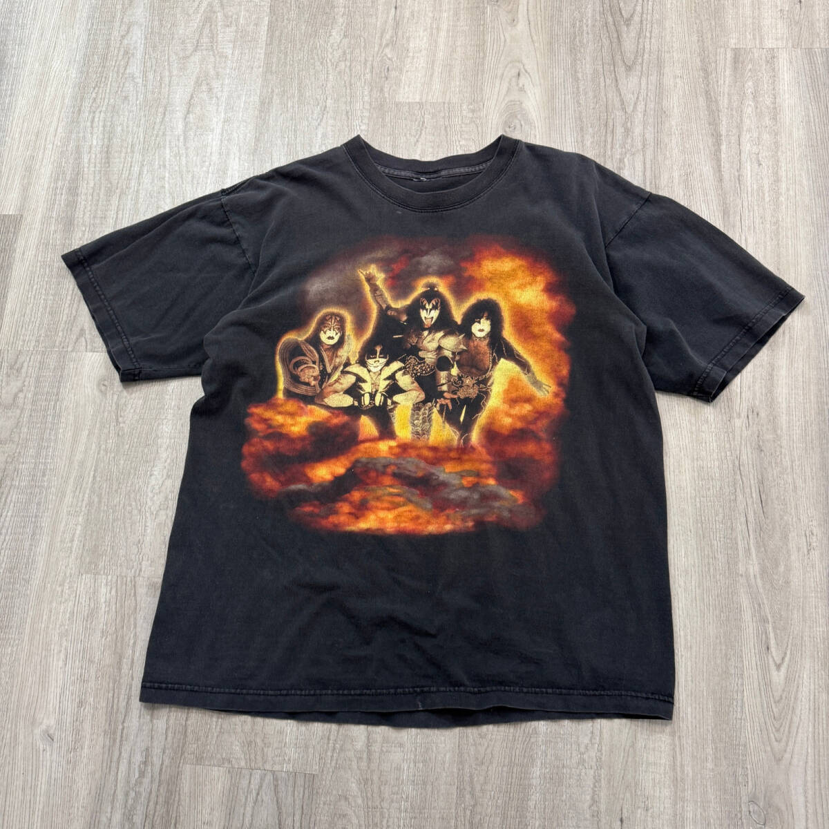 Vintage KISS Psycho Circus Live In 3D Shirt Men\'s XL Black 1998 Metal Band Tee 海外 即決