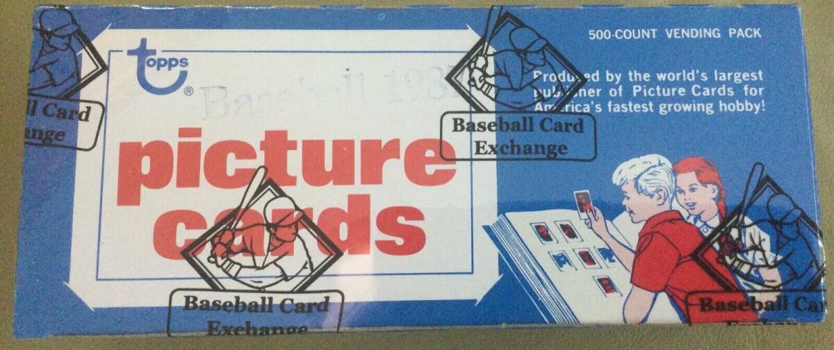 Brand-New, 1987 Topps Baseball Card, 500/ct Vending Box! BBCE Certified! FASC 海外 即決