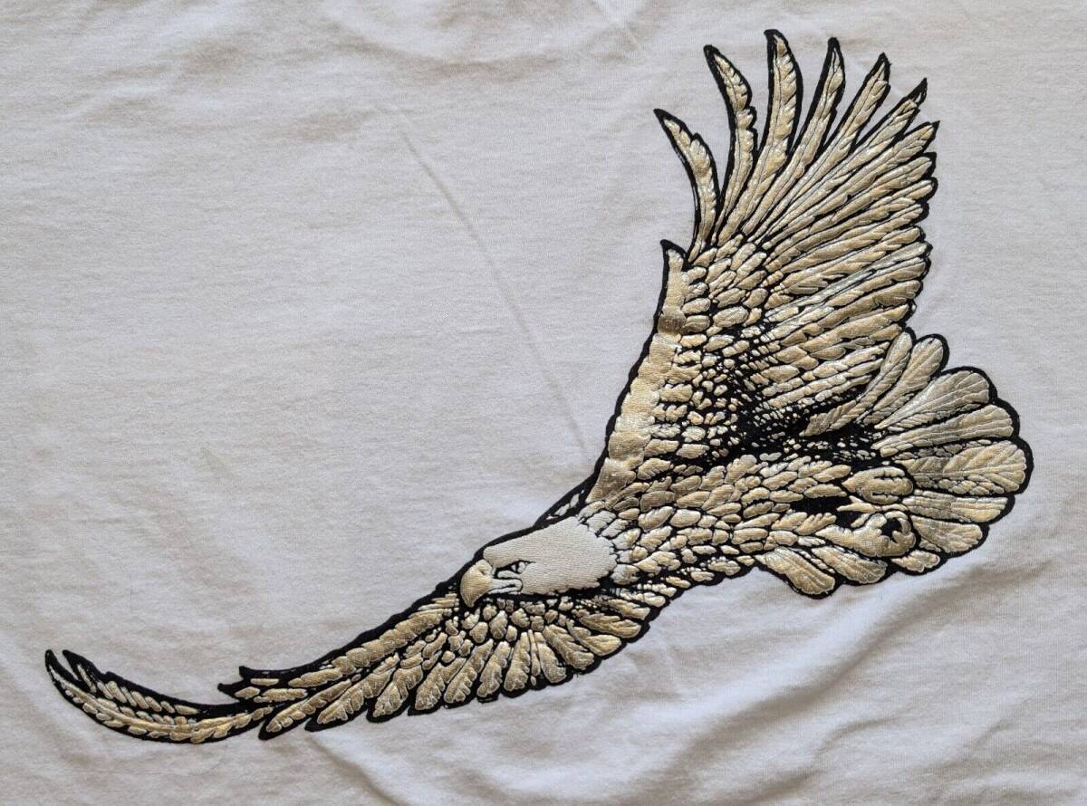 Vintage tee shirt Winston eagle puff pocket single stitch American Born XL 海外 即決