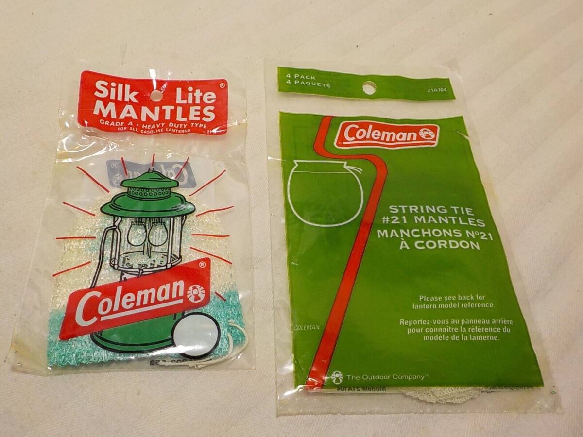 2 PACKS VINTAGE COLEMAN LANTERN MANTLES 6 PC 21A 海外 即決