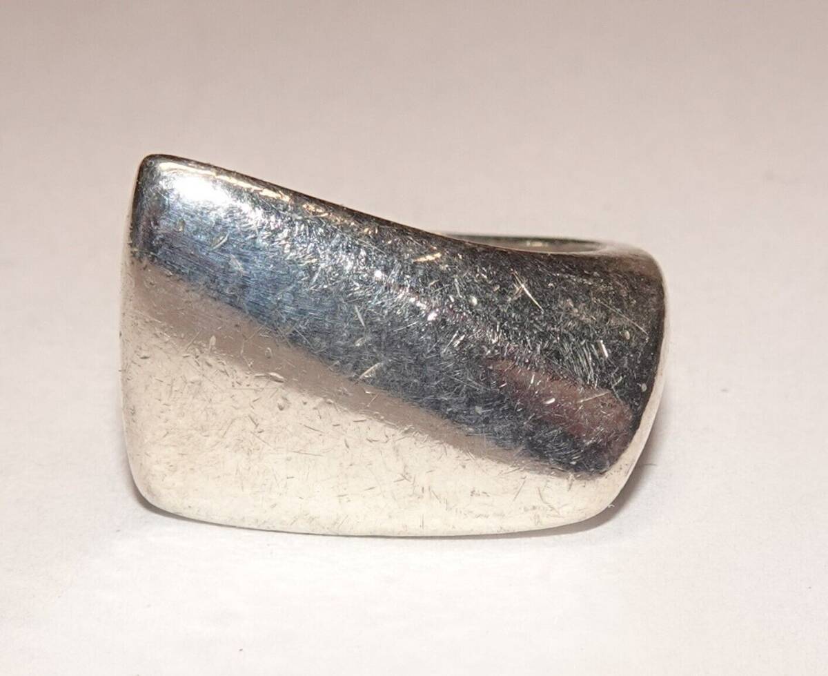 Vintage Georg Jensen Denmark Sterling Silver MOD Ring 海外 即決