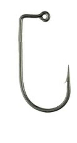 Matzuo 117010 Black/Chrome Aberdeen 90 Degree Jig Fish Hooks size 2 100 Count 海外 即決