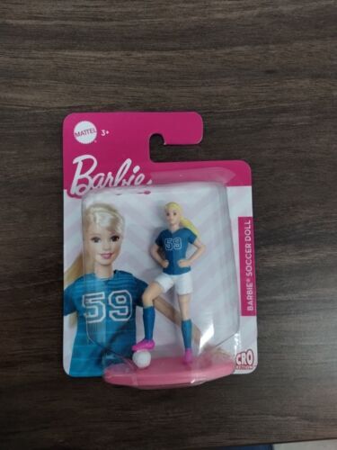 Barbie Soccer Doll Mattel Micro Collection -Toy or Cake Topper 海外 即決