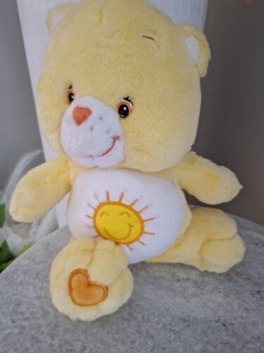 Vintage 2002 Care Bears "Funshine Bear" 13" Plush Stuffed Toy 海外 即決