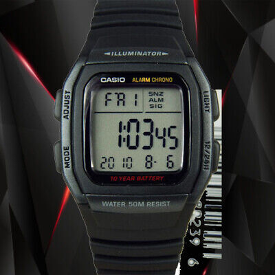Casio W96H-1BV Men\'s Digital Watch Multifunction Sport 10 Year Battery New 海外 即決