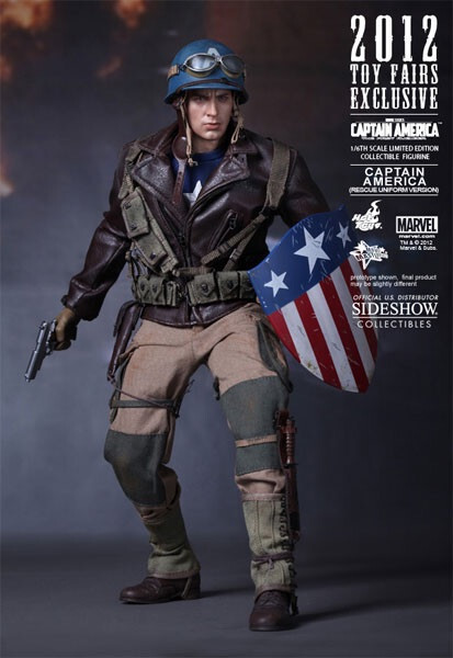 Hot Toys MMS180 CAPTAIN AMERICA FIRST AVENGER RESCUE UNIFORM 1/6 Figure 海外 即決
