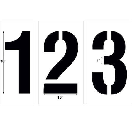 NEWSTRIPE 10000946 Stencil,12",Number Kit 0-9,1/8", 海外 即決