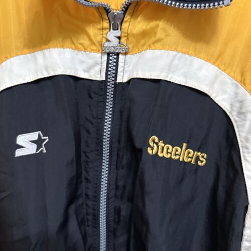 Vintage Pittsburgh Steelers Starter Jacket Mens XL Pro Line Authentic 1990s 海外 即決 Vintage Pittsburgh Steelers Starter Jacket Mens XL Pro Line Authentic 1990s 海外 即決