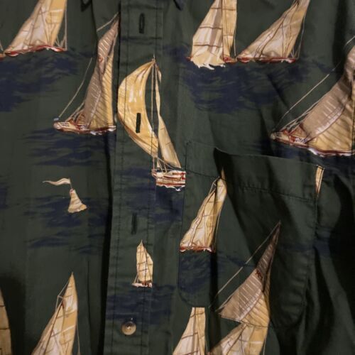 Rare Vintage Nautica Button Down Men's Size Medium Shirt Cotton Sailboat 海外 即決 Rare Vintage Nautica Button Down Men's Size Medium Shirt Cotton Sailboat 海外 即決