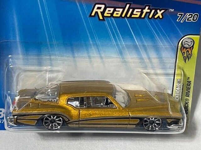 Hot Wheels 1971 Buick Riviera, 2005 First Edition, Gold, 1/64, NIB 海外 即決