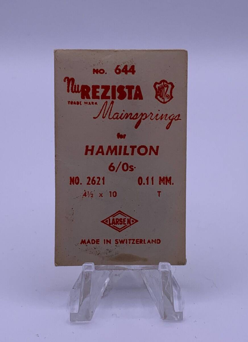 Hamilton NEW Old Stock NOS 6/0 Mainspring 海外 即決