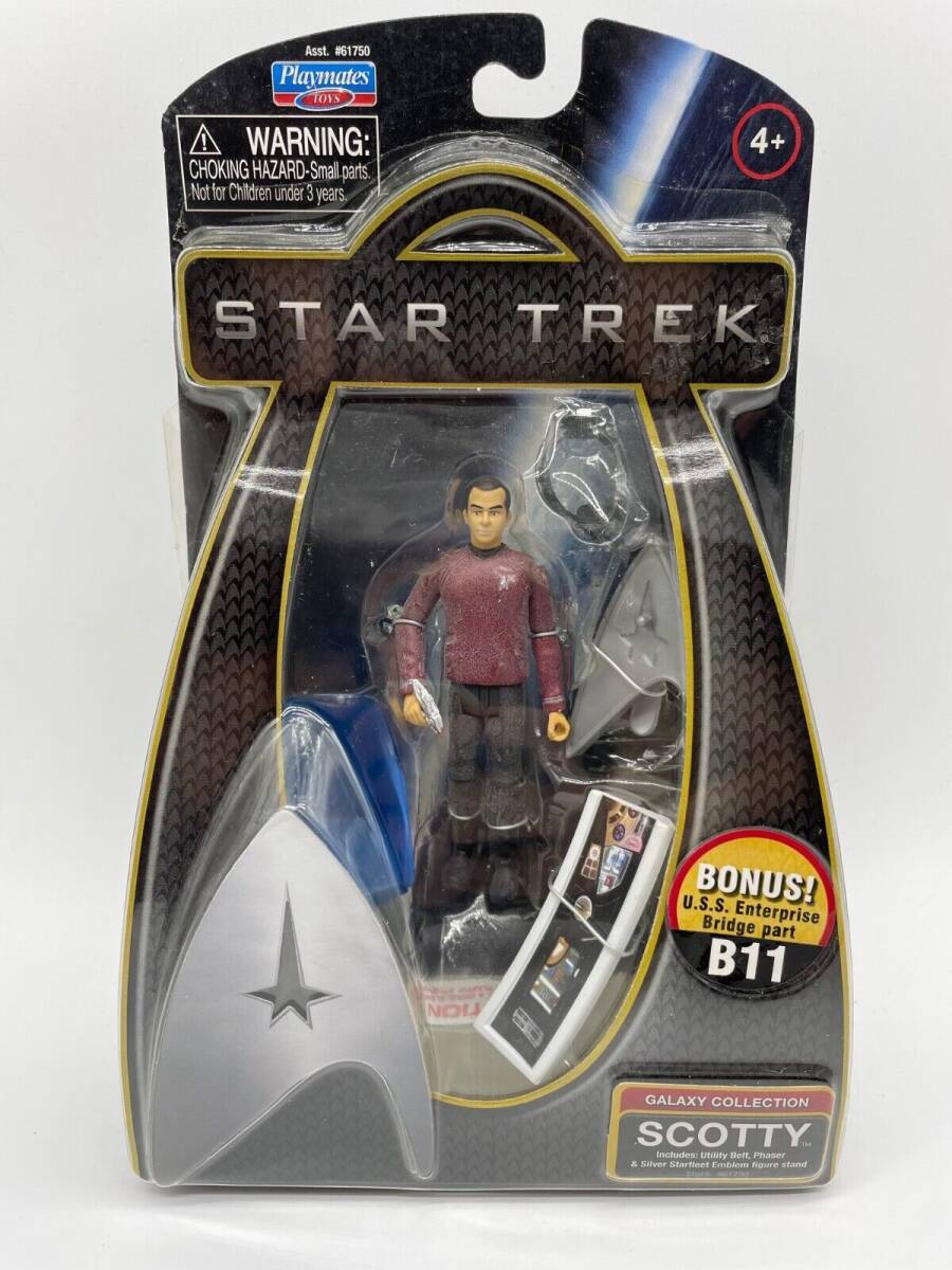 Star Trek Galaxy Collection 3.75" Scotty Playmates Action Figure, Sealed 海外 即決