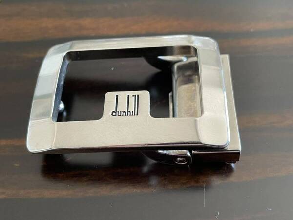 USED dunhill ダンヒル ベルト用金具 ベルトバックルのみ 幅3センチ以内 シルバー色