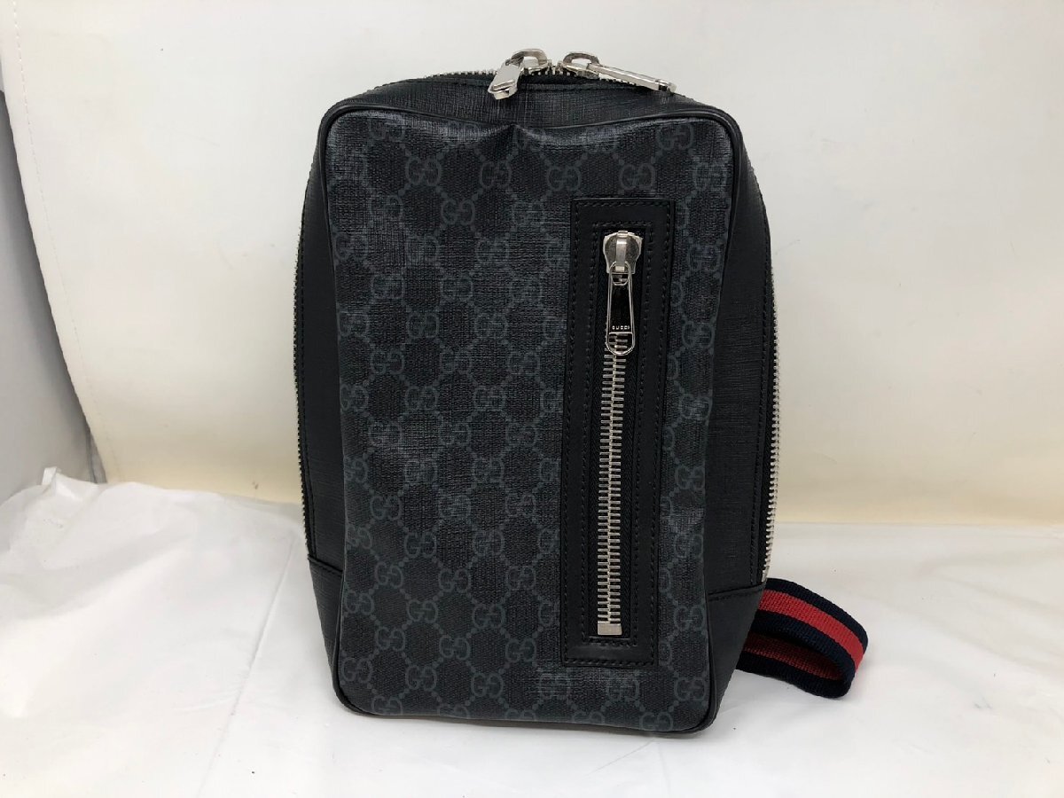 ◆GUCCI グッチ ボディバッグ GGスプリーム 黒系 478325 中古◆14850★
