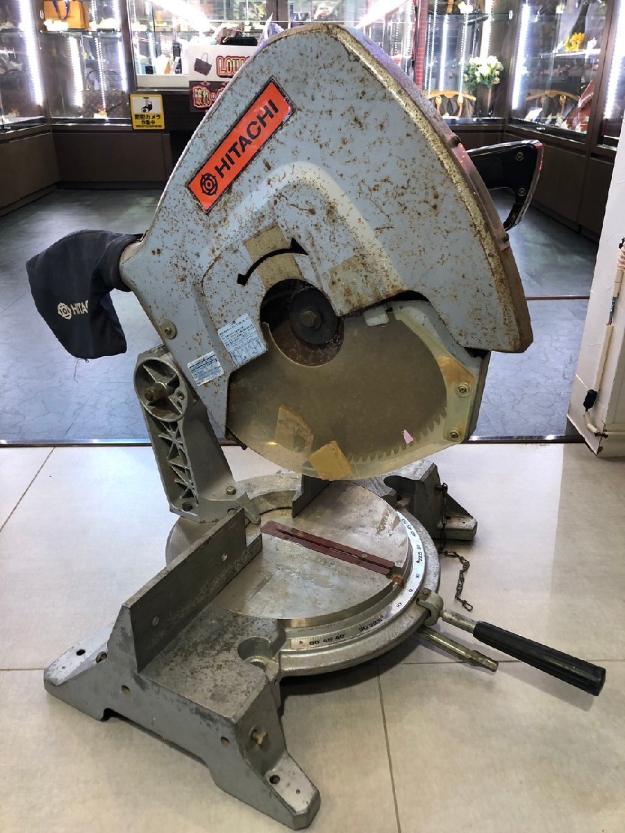 ◆【引取限定!!長野県諏訪市】日立 HITACHI 380mm ブレーキ付 卓上丸のこ C15F 丸ノコ 中古◆13377★