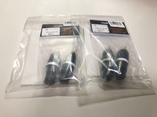 未開封 Cardas カルダス RCA/XLR変換アダプター RCA/XLR F3 3番HOT用 2セット unopened new 送料無料