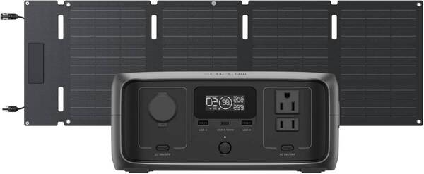 EcoFlow RIVER 3(230) ポータブル電源 ソーラーパネル 45W 1枚セット230Wh容量 GaN採用 リン酸鉄リチウムイオン電池