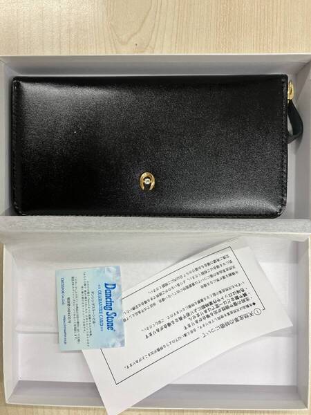 定価17000円! 開運長財布 本革 馬蹄 ダンシングストーン ブラック 小銭 カード お札 開運 幸運 たまふり屋 縁起物 男女