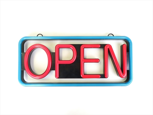 <送料無料> ネオン風 OPEN LED看板 リモコン付 SMD方式