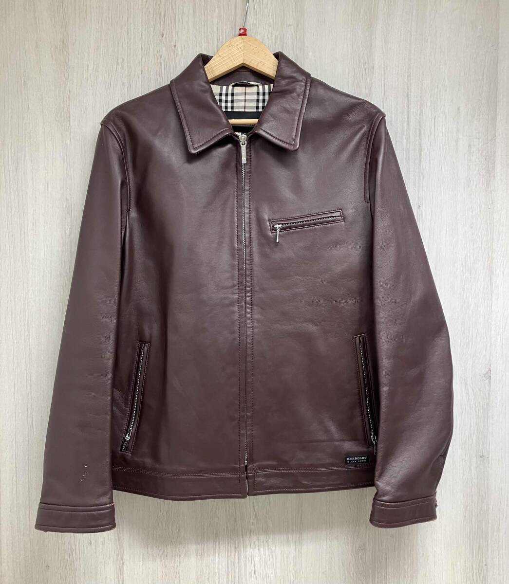 Yahoo!オークション -「burberry black label レザーライダース Yahoo!オークション -「burberry black label レザーライダース