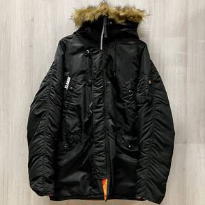 ALPHA アルファ XLARGE アウター LARGE ラージ サイズ ブラック 黒