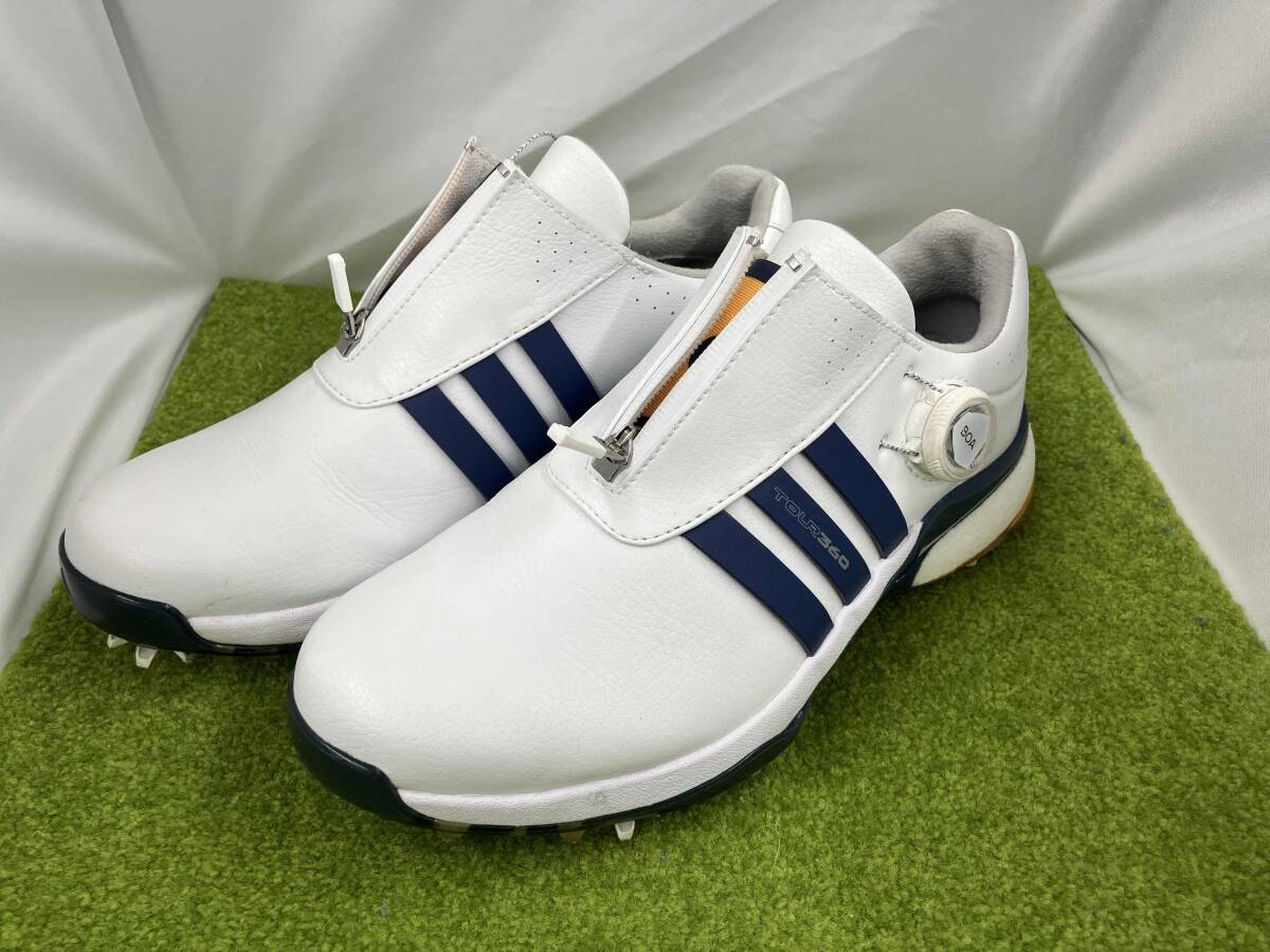1回使用】ADIDAS アディダス 24 5cm ゴルフシューズ ダイヤル式